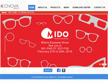 Tablet Screenshot of cnova-optical.com